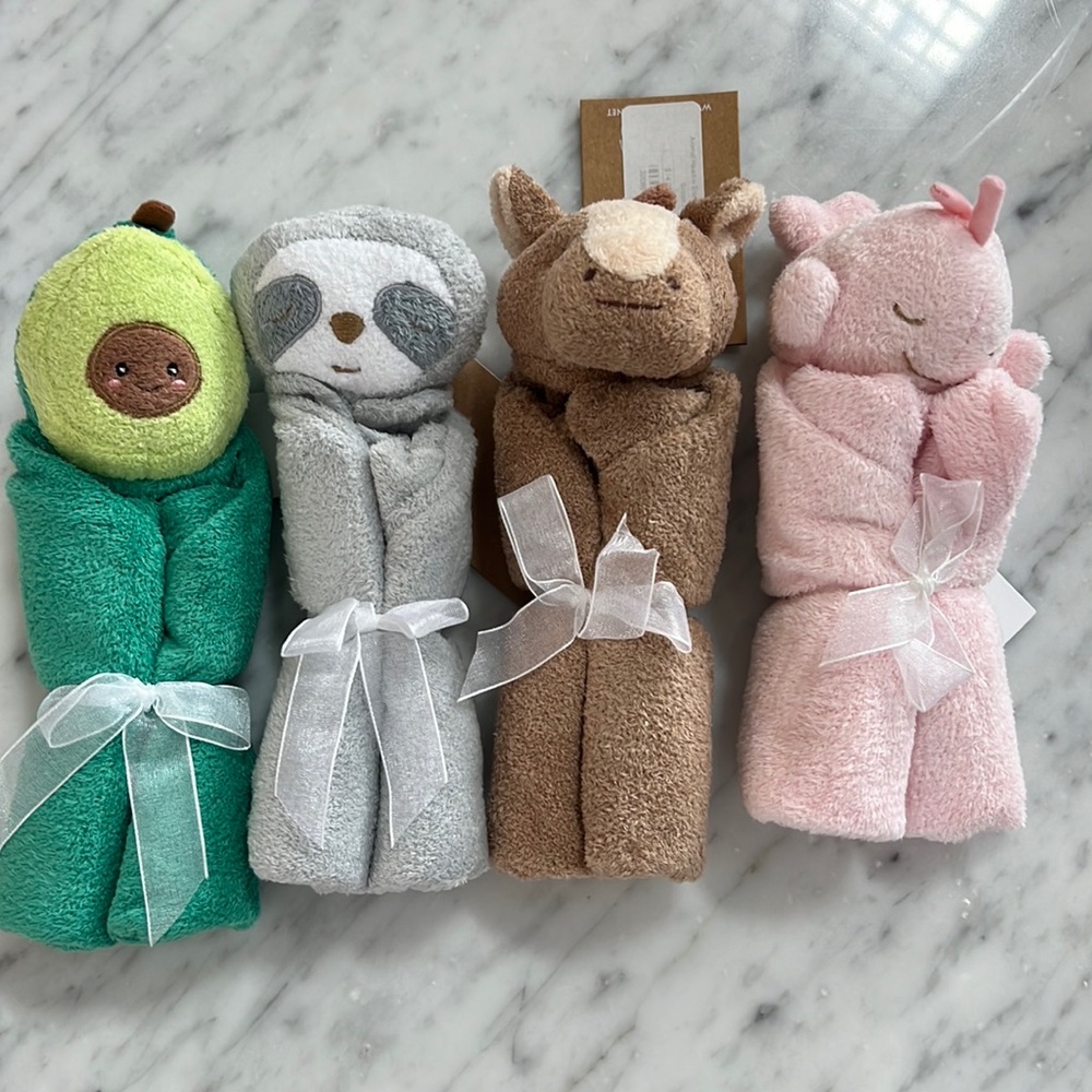 New Baby Angel Dear Animal Blanket Soft Lovie Whale Horse Sloth Avocado